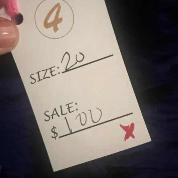 Elegant Blue Strapless Gown - Picture 6 of 7